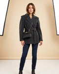 Lulus Secrets - Yolev | Belted Notched Lapel Coat Women