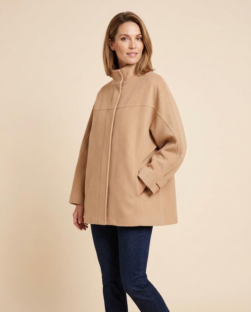 Lulus Secrets - Catir | Button-Front Rounded-Collar Jacket Women