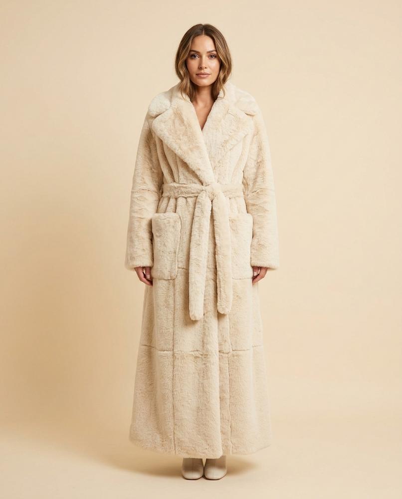 Lulus Secrets - Tiran | Faux Fur Maxi-Length Coat Women