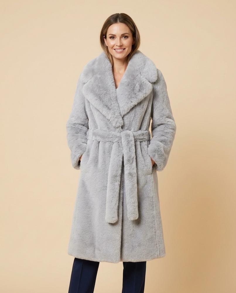 Lulus Secrets - Tiran | Faux Fur Maxi-Length Coat Women