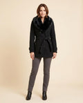 Lulus Secrets - Netir | Double-Breasted Faux Fur Collar Coat Women