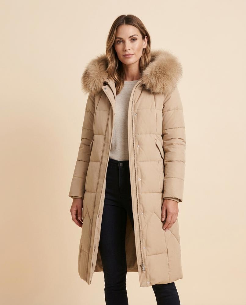 Lulus Secrets - Nohal | Quilted Fur-Trimmed Coat Women