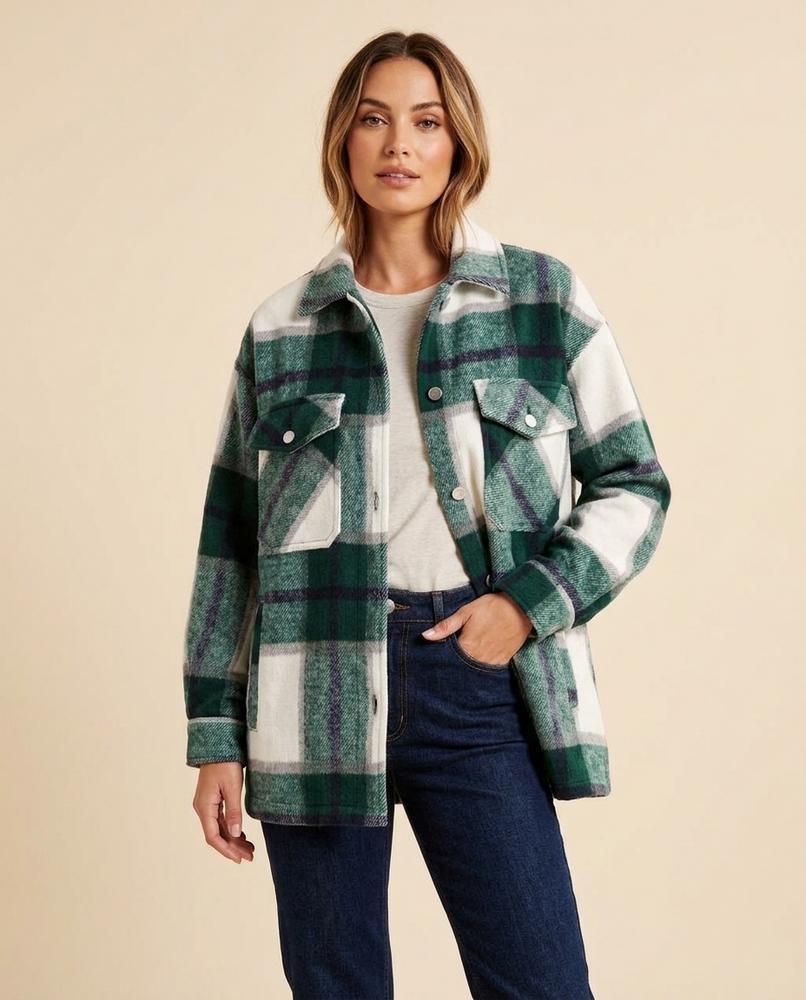 Lulus Secrets - Malin | Plaid Oversized Jacket Women