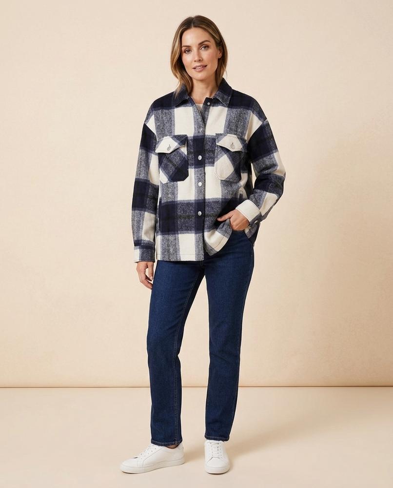 Lulus Secrets - Malin | Plaid Oversized Jacket Women