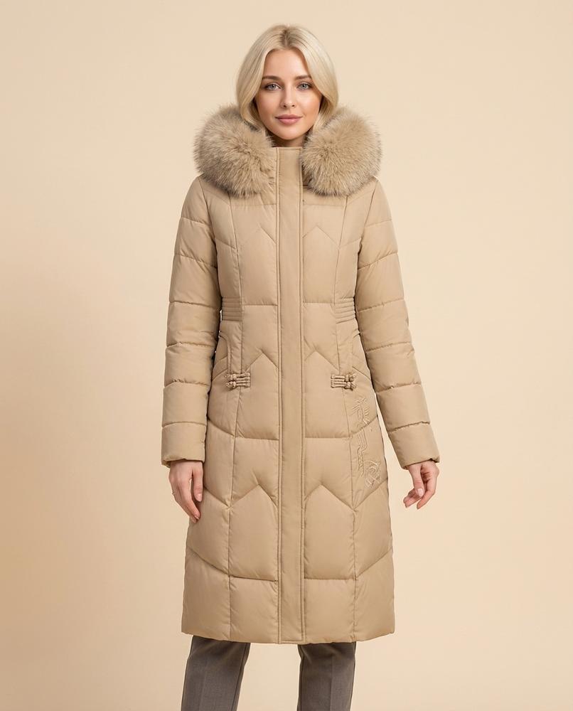 Lulus Secrets - Allin | Quilted Fur-Collar Coat Women