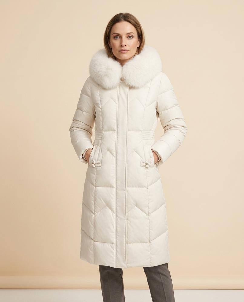 Lulus Secrets - Allin | Quilted Fur-Collar Coat Women