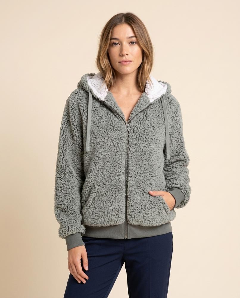 Lulus Secrets - Nomer | Plush Contrast-Lined Hoodie Women