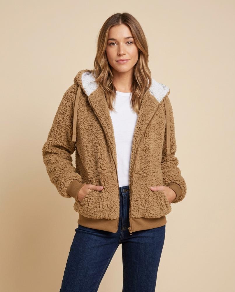 Lulus Secrets - Nomer | Plush Contrast-Lined Hoodie Women
