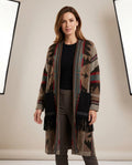 Lulus Secrets - Ledar | Patterned Fringed Knit Cardigan Women