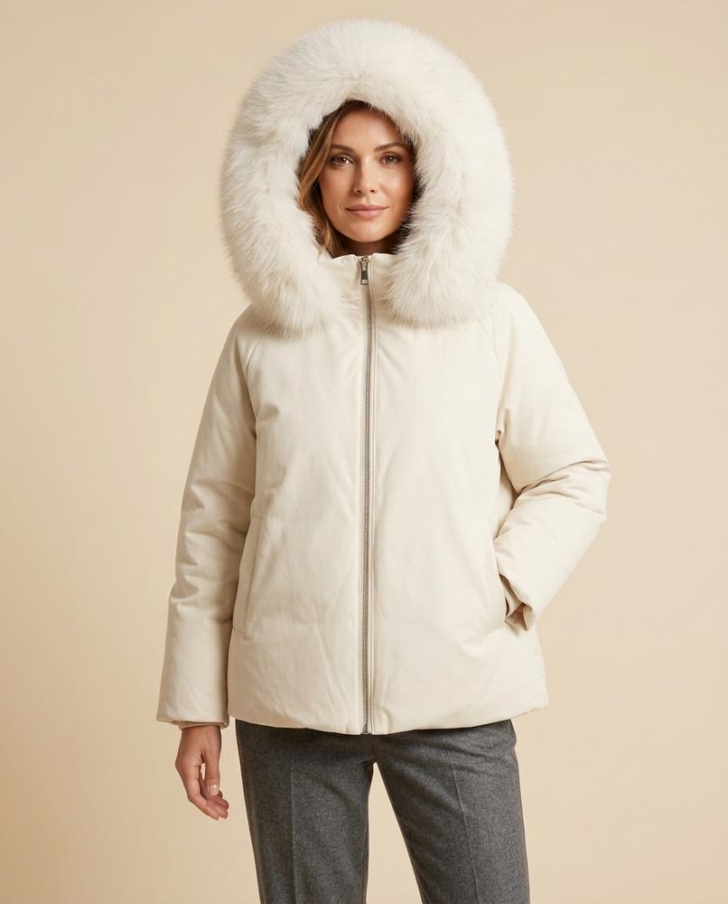 Lulus Secrets - Zevel | Fur-Trimmed Padded Jacket Women