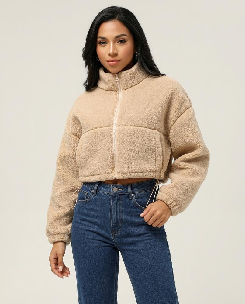 Lulus Secrets - Cakar | Cropped Fleece Jacket Women