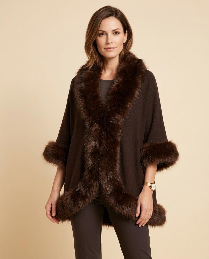 Lulus Secrets - Yosel | Open-Front Fur-Trimmed Knit Cardigan Women