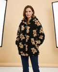 Lulus Secrets - Sezan | Teddy-Bear-Print Hooded Jacket Women