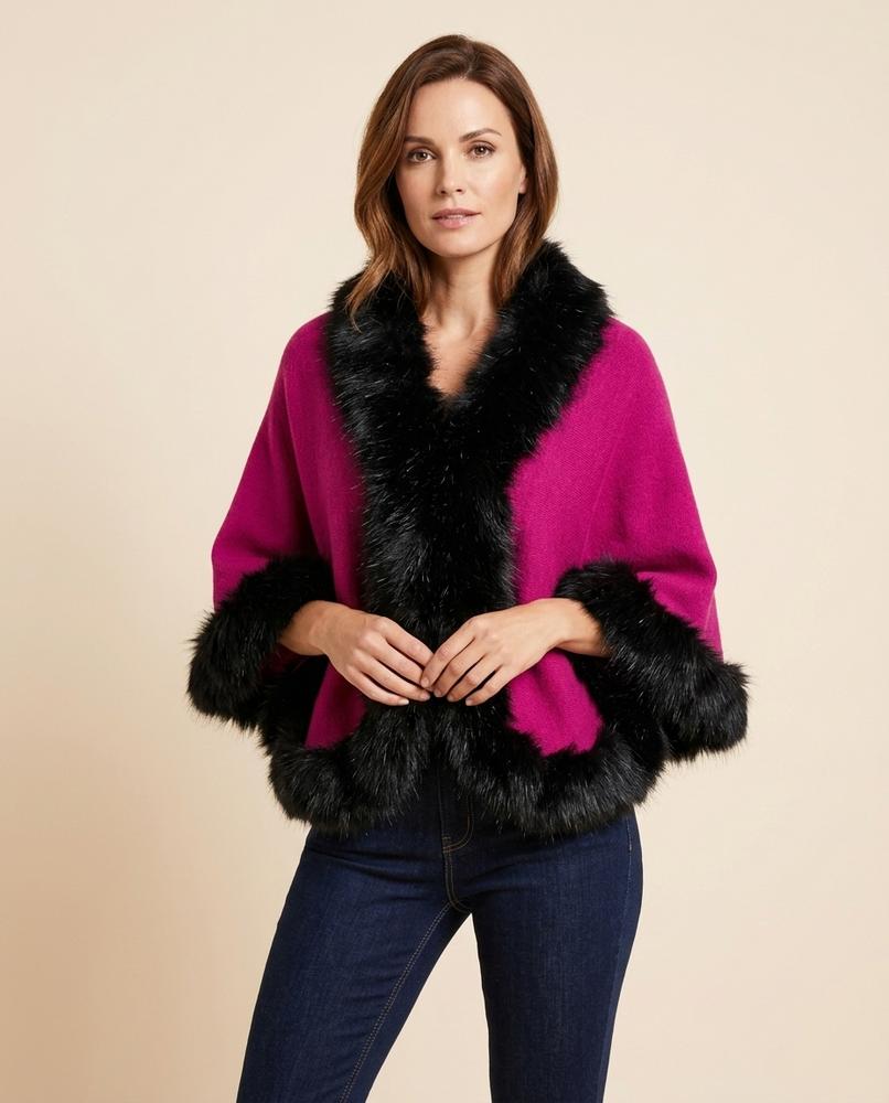 Lulus Secrets - Yosel | Open-Front Fur-Trimmed Knit Cardigan Women