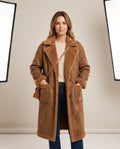 Lulus Secrets - Zavel | Shearling-Lined Longline Coat Women