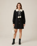 Lulus Secrets - Vavar | A-Line Contrast-Collar Coat Women