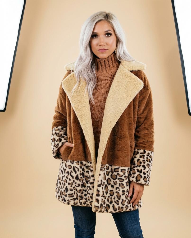 Lulus Secrets - Masin | Hooded Plush Coat Women