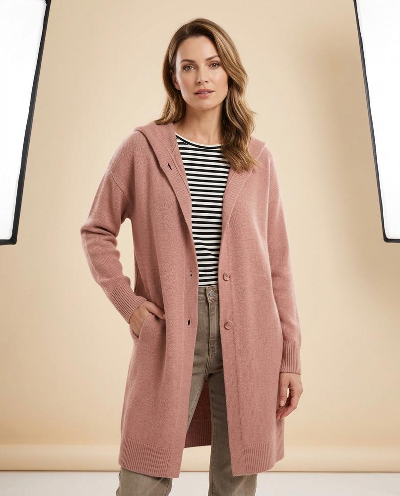 Lulus Secrets - Arsin | Hooded Longline Knit Cardigan Women