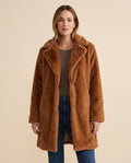 Lulus Secrets - Lalor | Faux Fur Single-Breasted Coat Women