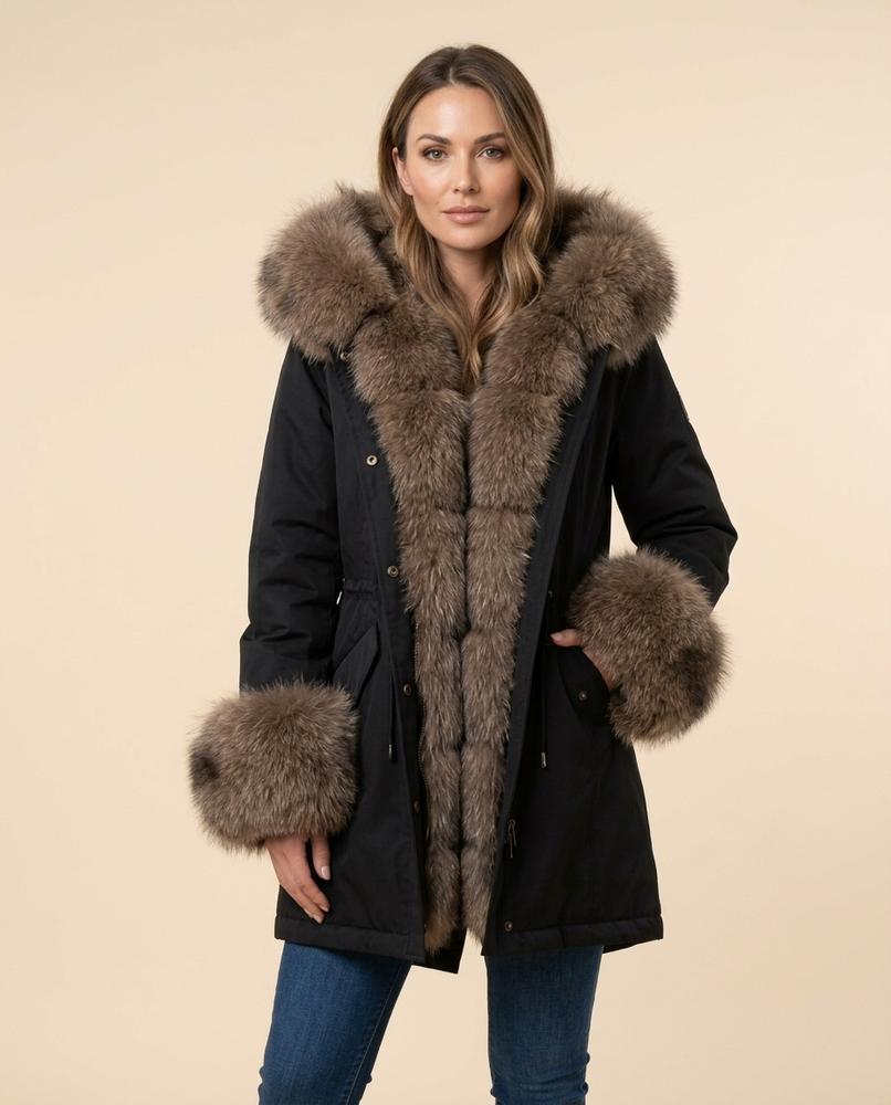 Lulus Secrets - Tiven | Fur-Trimmed Lined Coat Women
