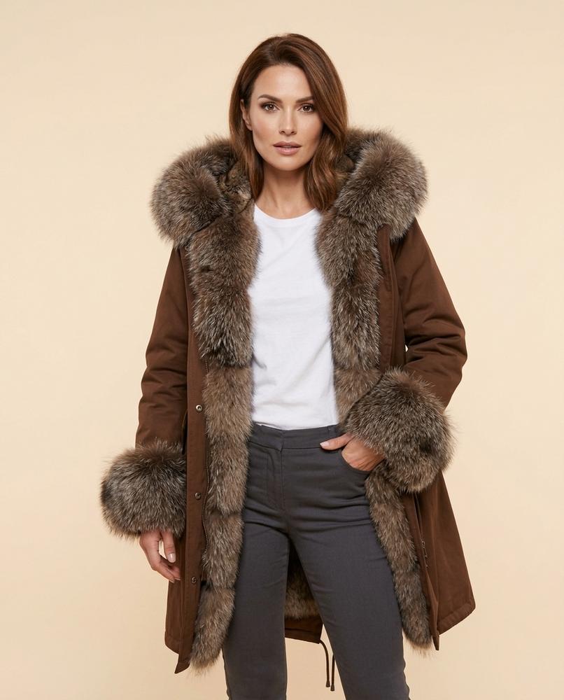 Lulus Secrets - Tiven | Fur-Trimmed Lined Coat Women
