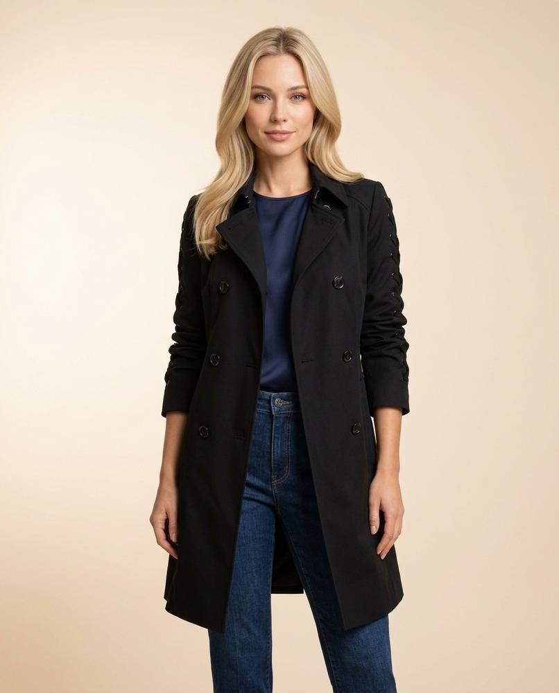 Lulus Secrets - Notor | Double-Breasted Knee-Length Coat Women