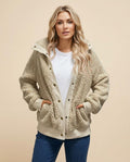 Lulus Secrets - Ellan | Hooded Snap-Button Jacket Women