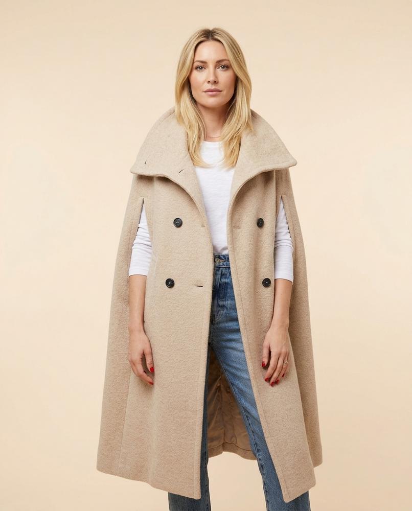 Lulus Secrets - Lalen | Double-Breasted Cape-Style Coat Women