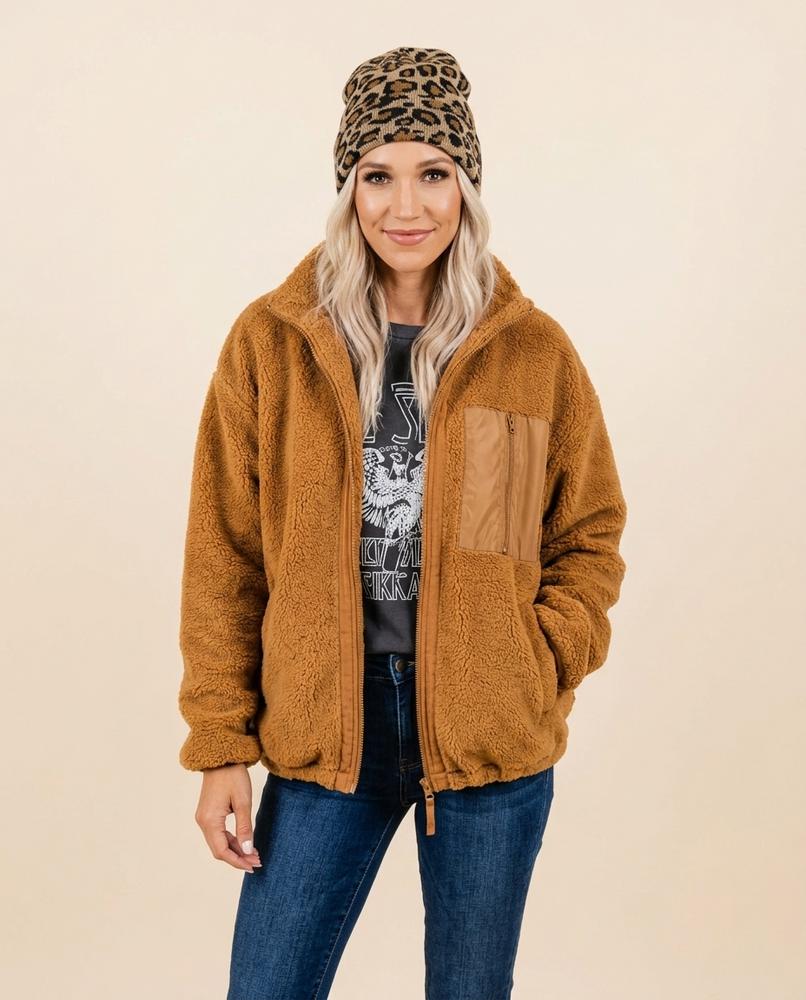 Lulus Secrets - Seran | Zip-Up Sherpa Jacket Women