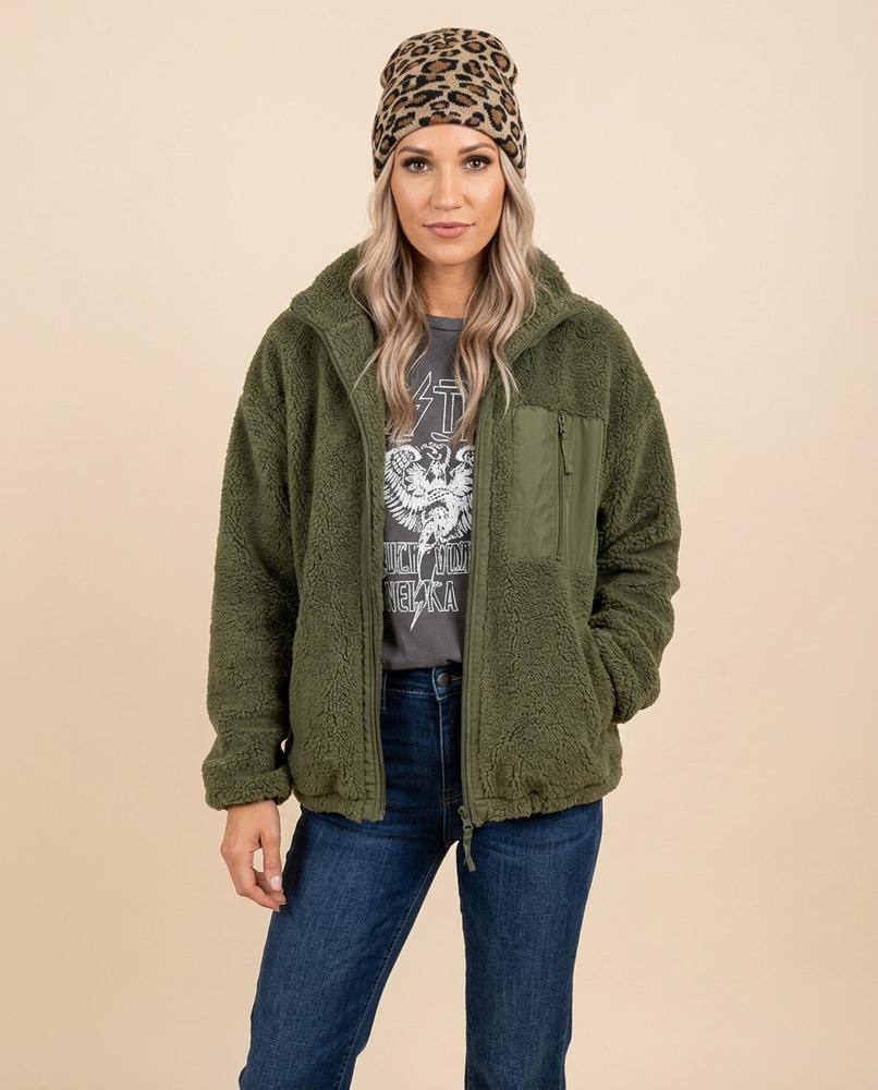 Lulus Secrets - Seran | Zip-Up Sherpa Jacket Women