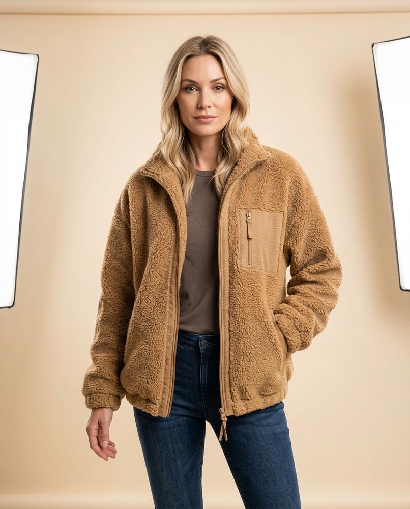 Lulus Secrets - Seran | Zip-Up Sherpa Jacket Women