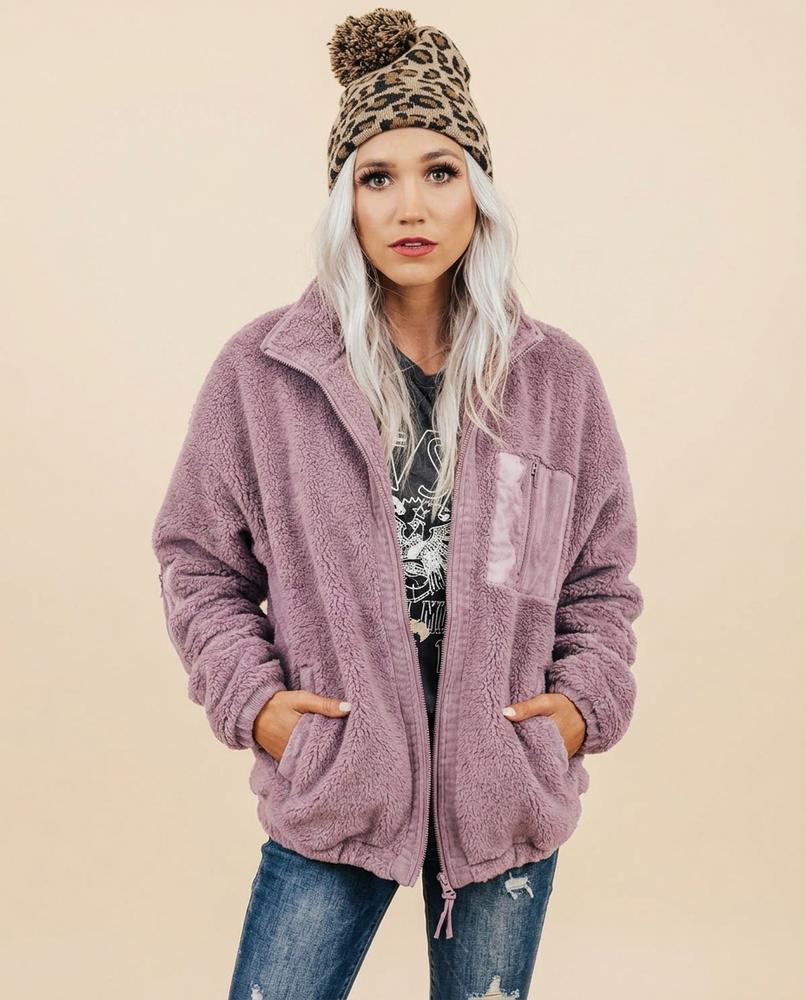 Lulus Secrets - Seran | Zip-Up Sherpa Jacket Women