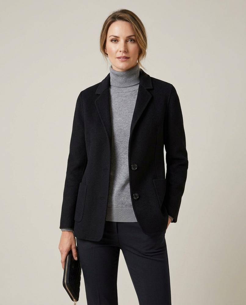 Lulus Secrets - Niran | Felted Wool Single-Breasted Blazer Women