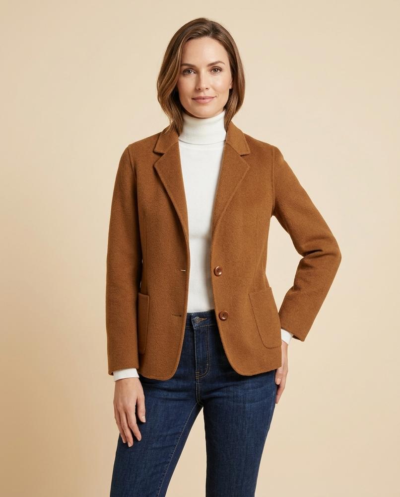 Lulus Secrets - Niran | Felted Wool Single-Breasted Blazer Women