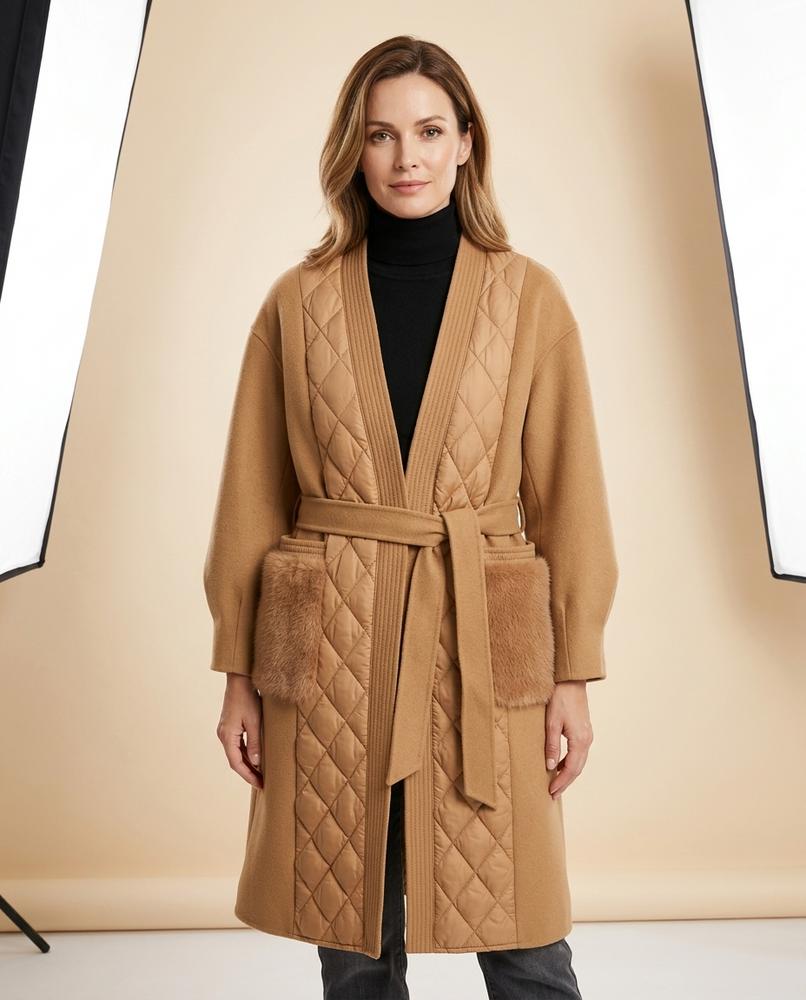Lulus Secrets - Vitor | Quilted Belted Coat Women
