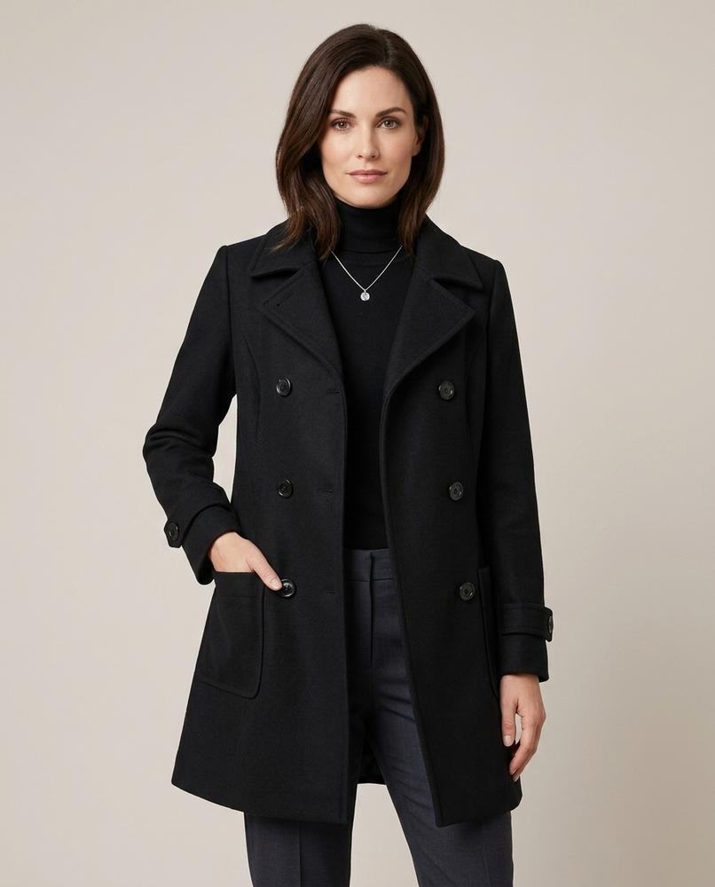 Lulus Secrets - Leren | Double-Breasted Structured Coat Women