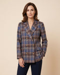 Lulus Secrets - Sesin | Plaid Double-Breasted Blazer Women