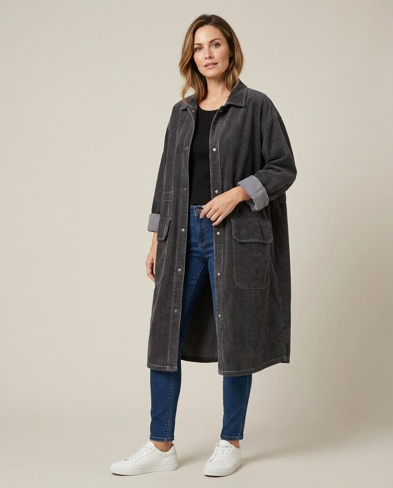 Lulus Secrets - Savin | Corduroy Longline Coat Women
