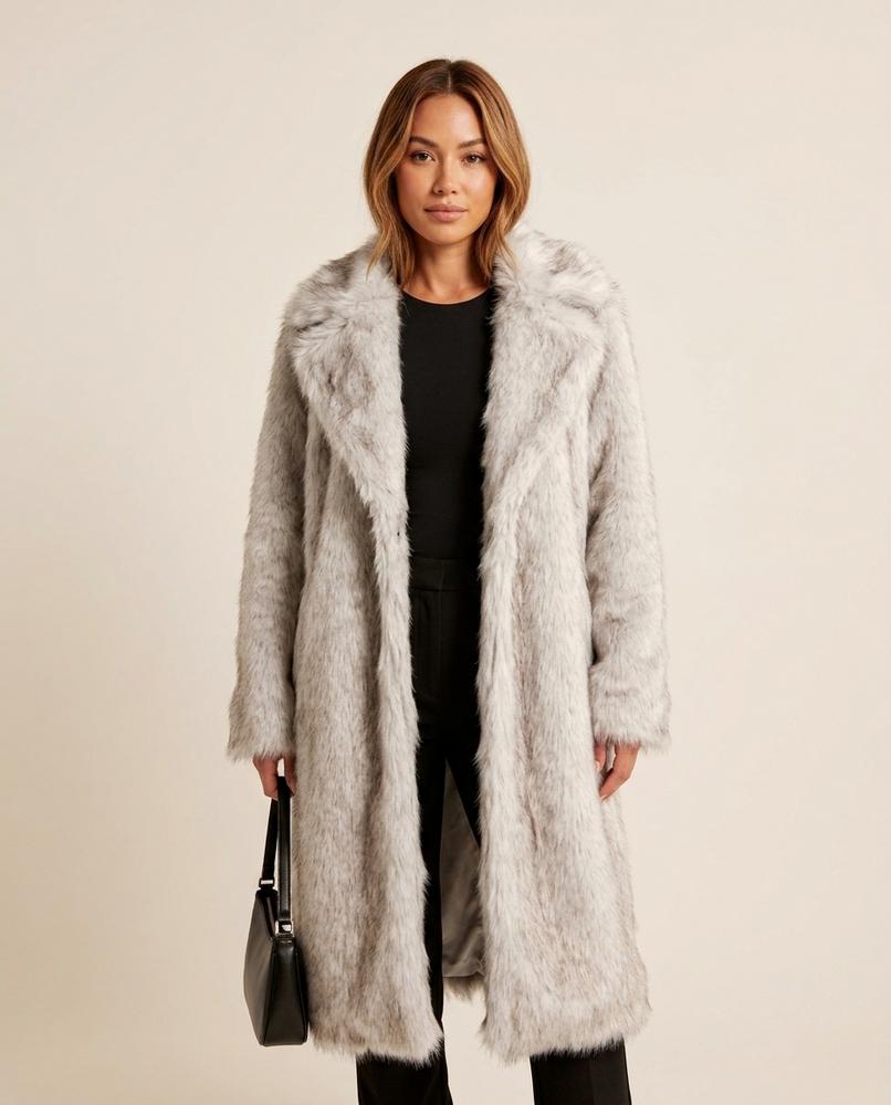 Lulus Secrets - Alrel | Faux Fur Longline Coat Women