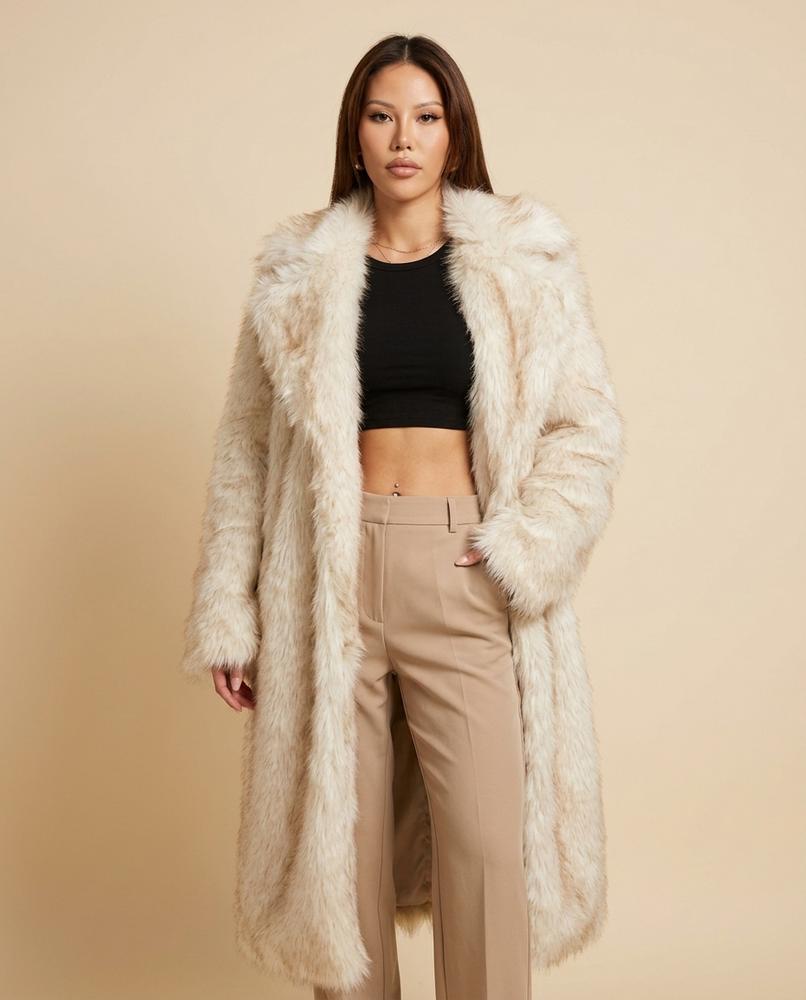 Lulus Secrets - Alrel | Faux Fur Longline Coat Women
