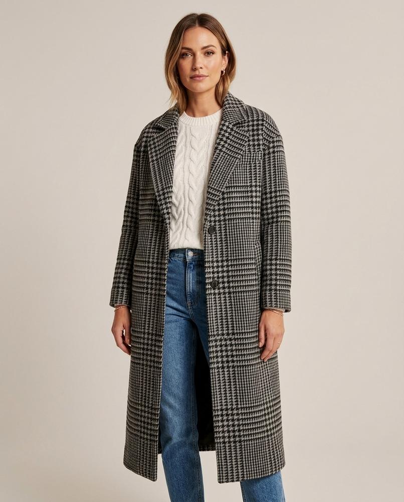 Lulus Secrets - Vemel | Letter-Print Longline Coat Women