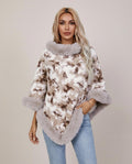 Lulus Secrets - Maser | Fur-Trimmed Poncho-Style Sweater Women