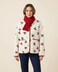 Lulus Secrets - Lolin | Fleece Cherry-Patterned Jacket Women