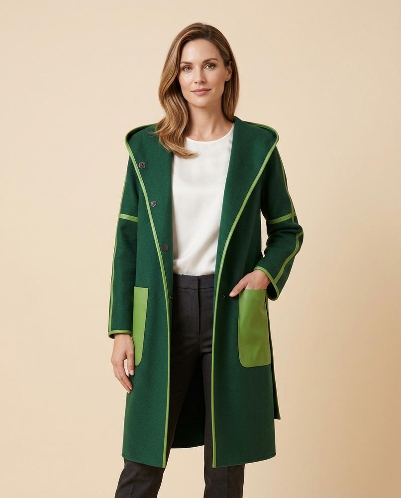 Lulus Secrets - Daver | Hooded Two-Tone Coat Women