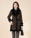 Lulus Secrets - Miren | Patterned Fur-Trimmed Coat Women