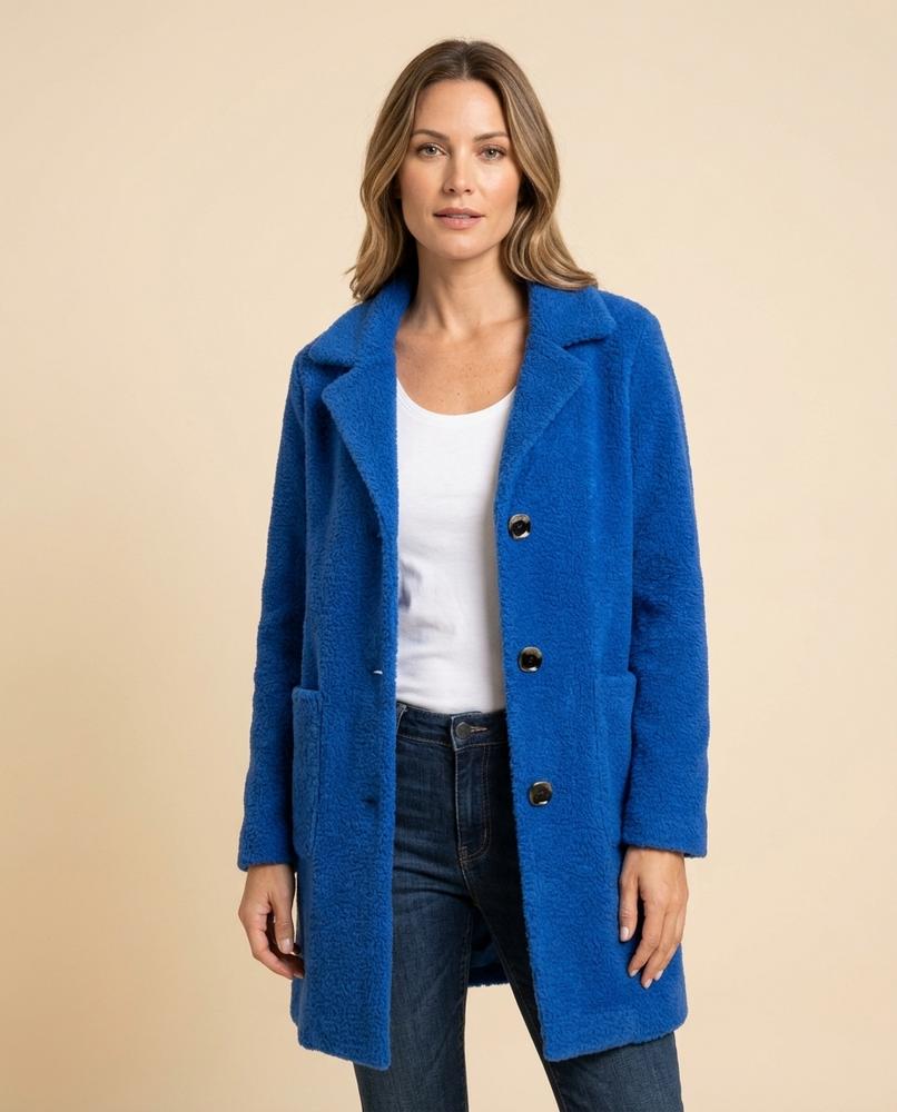 Lulus Secrets - Rimar | Plush Single-Breasted Coat Women