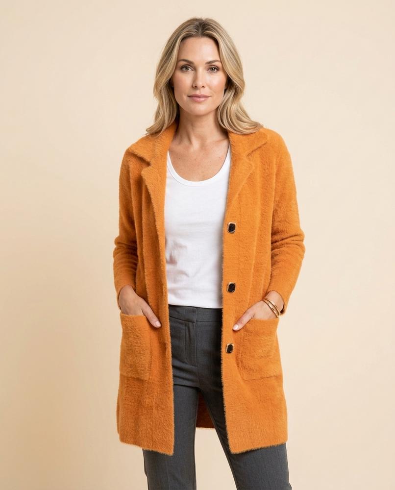 Lulus Secrets - Rimar | Plush Single-Breasted Coat Women