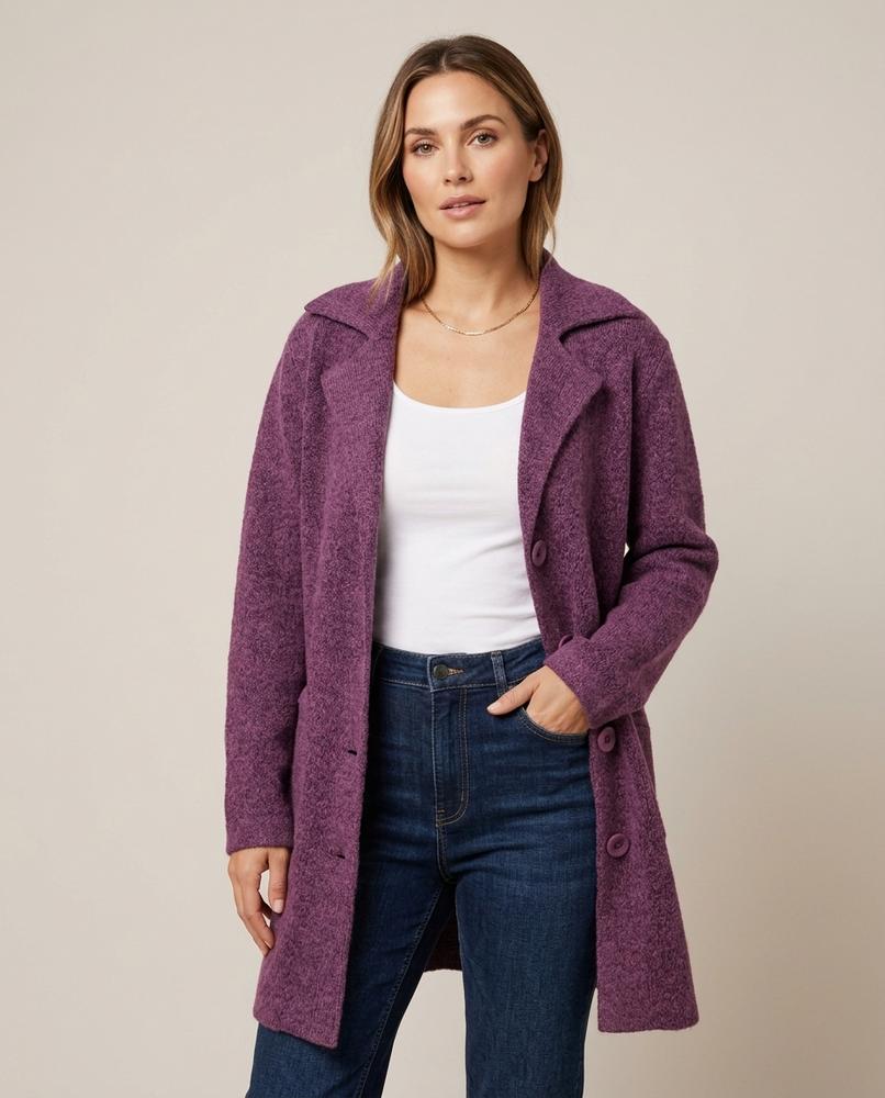 Lulus Secrets - Rimar | Plush Single-Breasted Coat Women