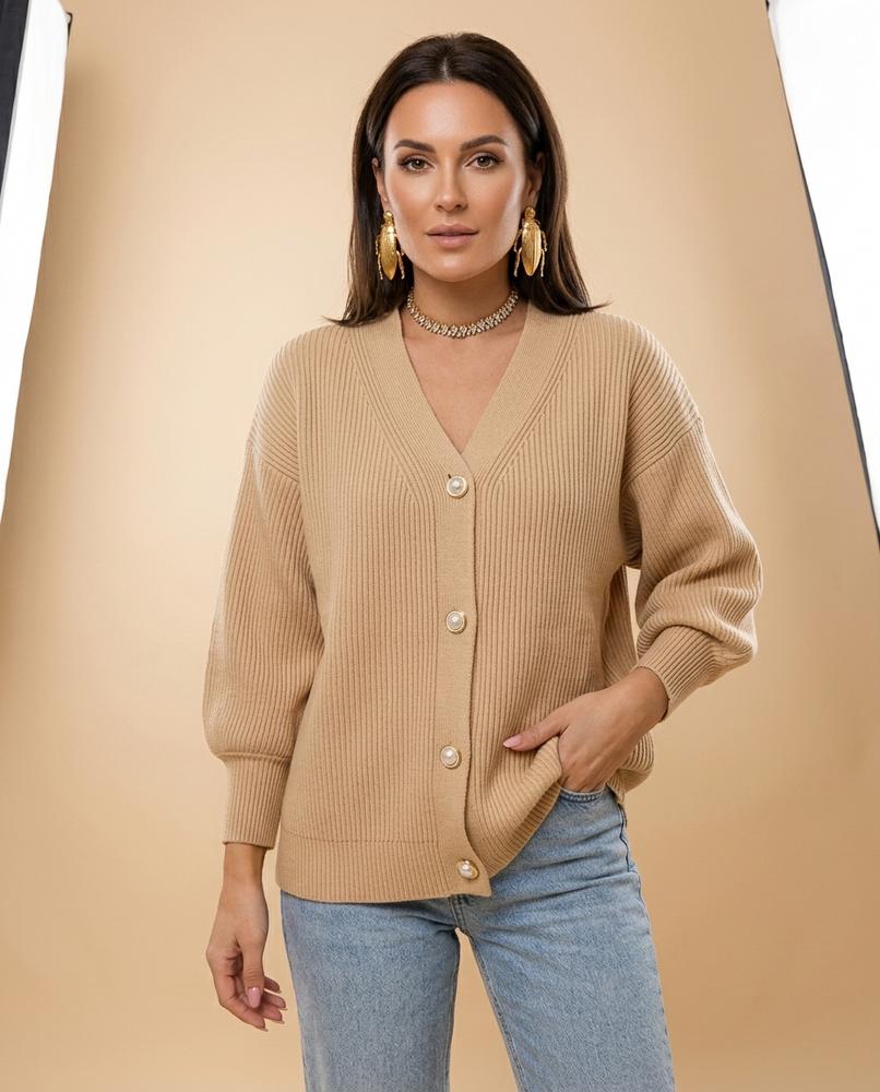 Lulus Secrets - Nonav | Rib-Knit V-Neck Knit Cardigan Women