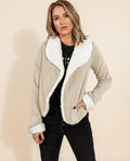 Lulus Secrets - Karev | Sherpa-Lined Open-Front Jacket Women